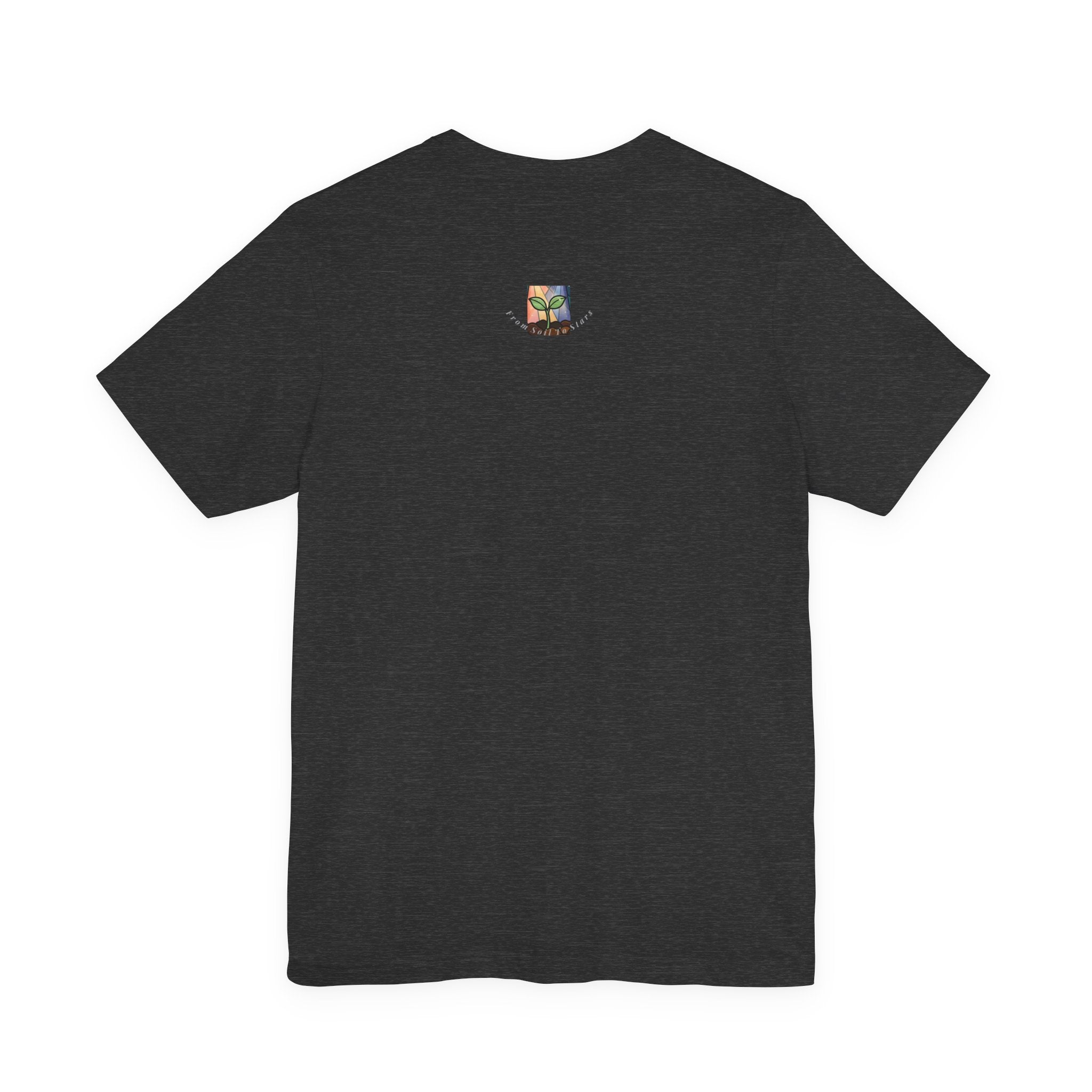 Plant Growth Stained Glass Tee — Sun & Moon Stars Seedling T-Shirt