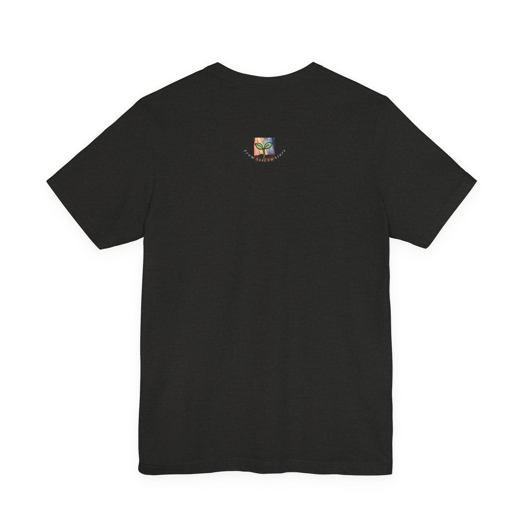 Plant Growth Stained Glass Tee — Sun & Moon Stars Seedling T-Shirt